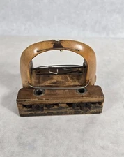 Antique Early 1900's Maple Wood Weaving Loom Gear Shuttle 35 Estate SEE PHOTOS 