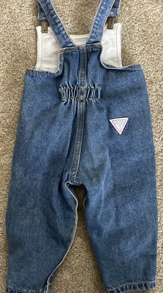 Mono Vaquero Baby Guess Vintage Años 90 Talla 18M Hecho en EE. UU. Jean Una Pieza ¡EXCELENTE ESTADO USADO! Foto 2 de 4