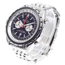 BREITLING CHRONOMATIC A41360 44mm SS Black Dial Automatic Chronograph Date #C233 2