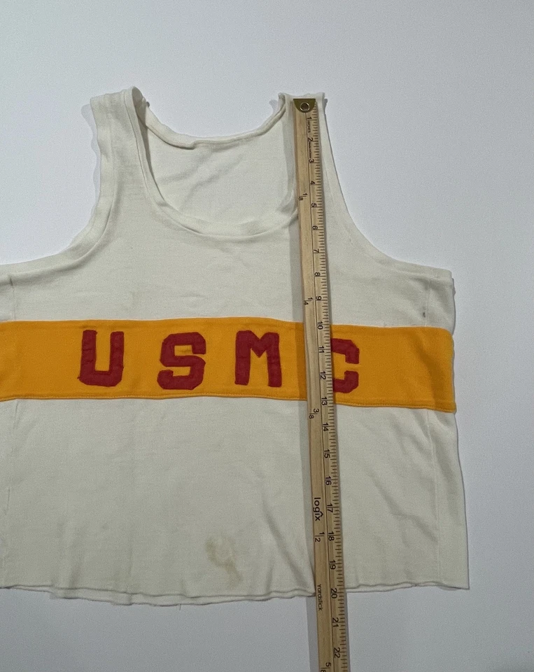 Camiseta sin mangas USMC vintage años 50 años 60 verdadera vintage Foto 4 de 4