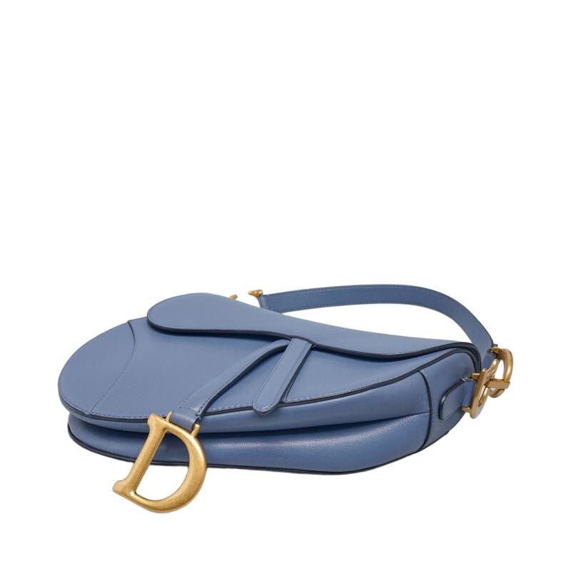 【ヴィンテージ】Rank:A☆Dior ブルー サドル バッグ M0446CCEH BUYMA VINTAGE 中古 【ヴィンテージ】Rank:A☆Dior ブルー