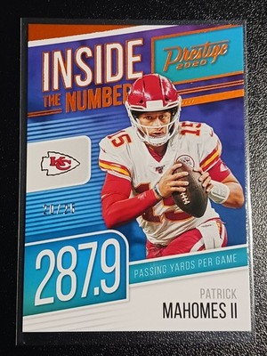 Patrick Mahomes II 2020 Panini Prestige SSP XTRA POINTS ORANGE PARALLEL 20/25