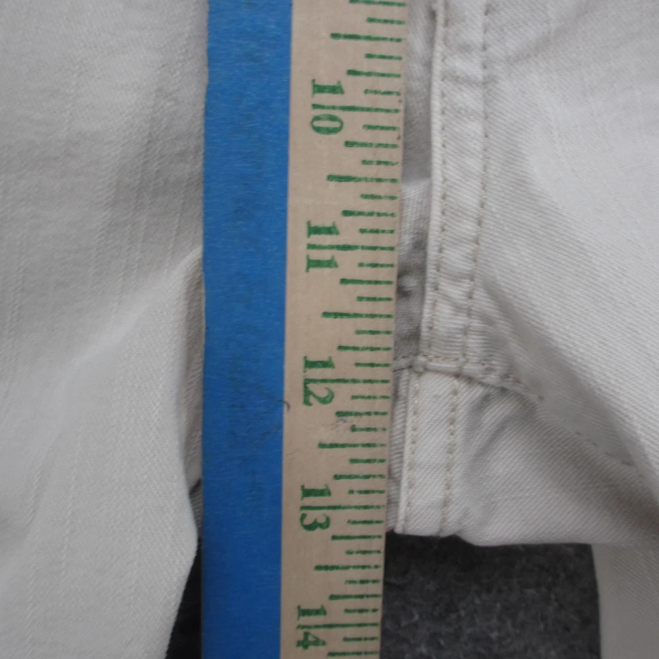 Pantalones de mezclilla Nautica para hombre 36x32 blanco roto crema 5 bolsillos clásicos rectos informales Foto 4 de 4