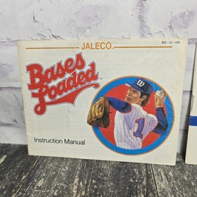 Bases Loaded 1 & 2 2nd Season 2 Game Lot Nintendo NES Tested Authentic