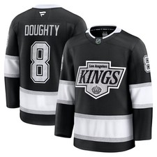 Men's Los Angeles Kings Drew Doughty Black Home Premium Custom Stitched