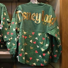 Disneyland Mickey Mouse Icon Holiday Christmas Lights Spirit Jersey Adult Medium