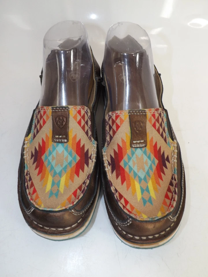 Ariat Aztec Cruiser Loafer Southwest Blanket & copper Slip On - Ladies size 8.5B - Image 4 of 4