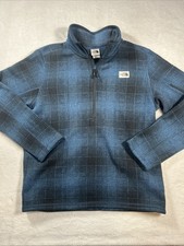 The North Face Men's Gordon Lyons Plaid Novelty 1/4 Zip Pullover Fleece