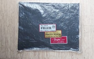 10 Vintage SEALED Unused Photo Album Black FILLER SHEETS Pages 10.5 x 13.5