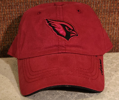 OTS Arizona Cardinals Hat Cap Strap Back Womens Red Black NFL Football
