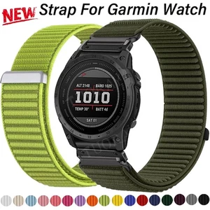 Quick Fit Strap For Garmin Fenix 8 E 7 7X 6 6X Pro 3 5 5X Epix Nylon Watch Band