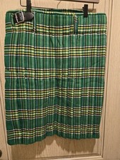 Scottish Design Tartans Green Plaid Kilt Size 34 Cosplay Renaissance