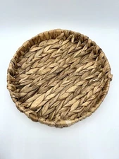 Round Water Hyacinth Tray