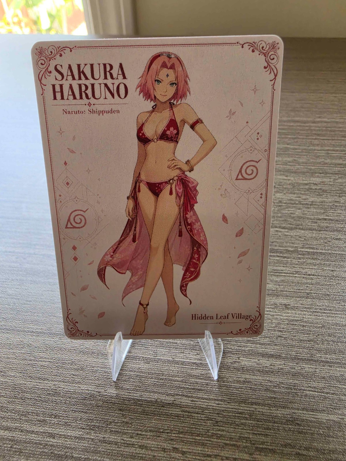 Sakura Haruno Naruto Anime Card Custom Neko Nevi Series