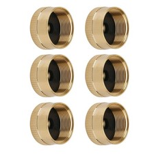 6* Solid Brass Propane Bottle Caps Cover Kits For 1 LB Gas Tank Cylinder Seal