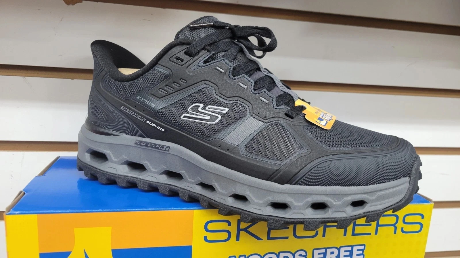 Slip Ins Skechers Shoes Men's Black Glide Step Sport Comfort Memory foam 237659