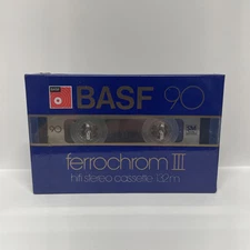 BASF Ferrochrom III 90 Audio Cassette Blank Tape NEW Made In Germany Type 3 132m