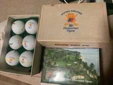 6 Vintage United Airlines Hawaiian Open PGA Event Golf Ball 30th Anniversary