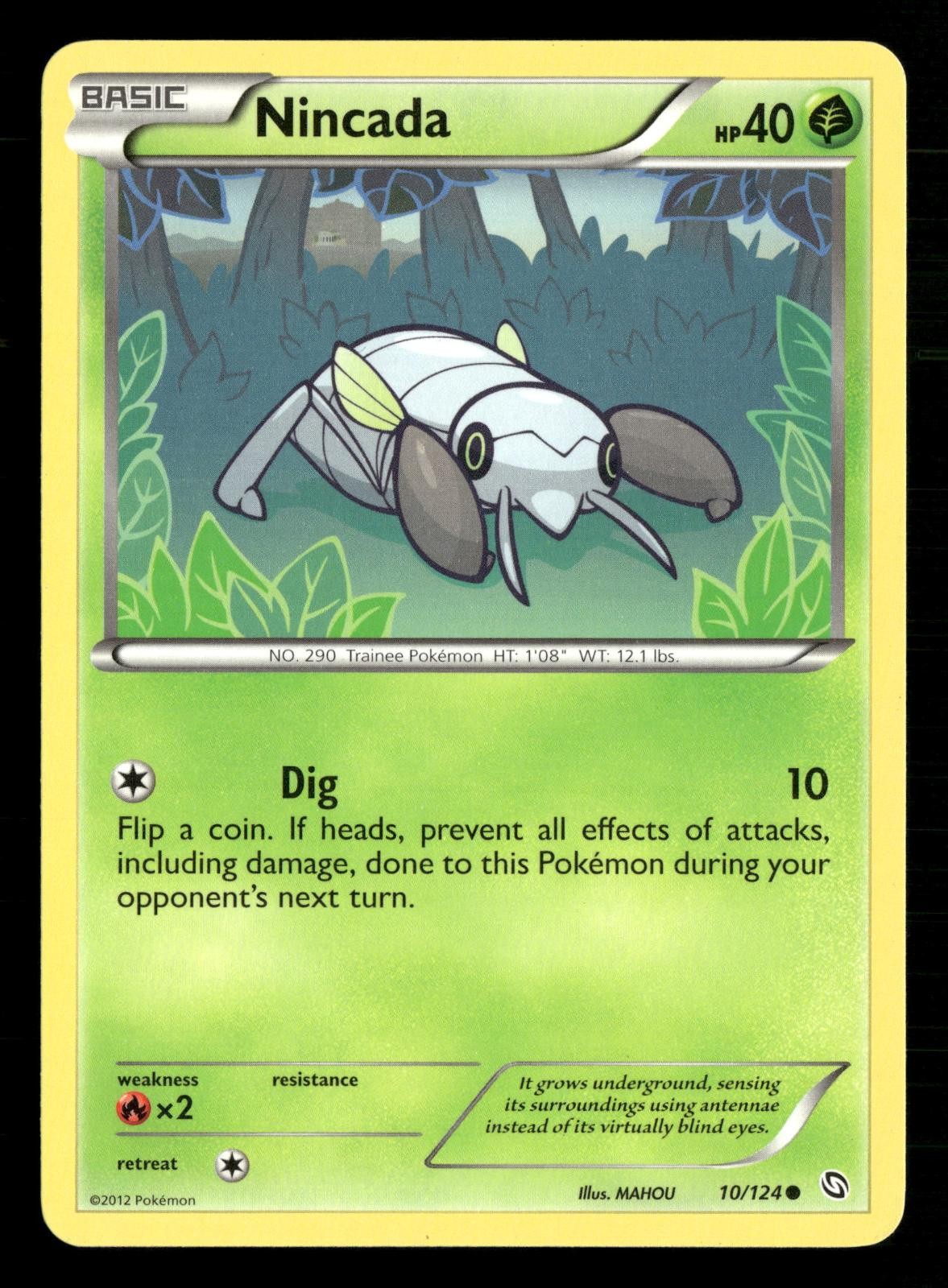 Nincada 10/124 Common Dragons Exalted Pokemon Lightly Played