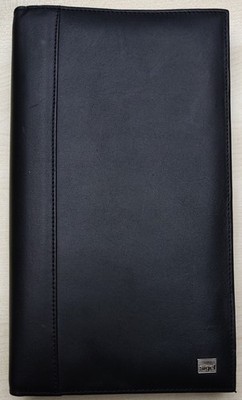 sigel Visitenkarten Ringbuch schwarz matt einreihig f. 120 Karten mit Register