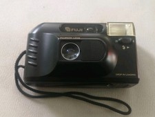 Fuji DL-7 35mm Film Point and Shoot Camera Black Tested, Working 