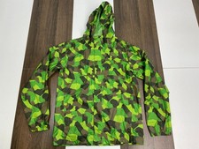 The North Face Youth Teens XL 18-20 Green Camo Dry Vent Jacket Light Breathable