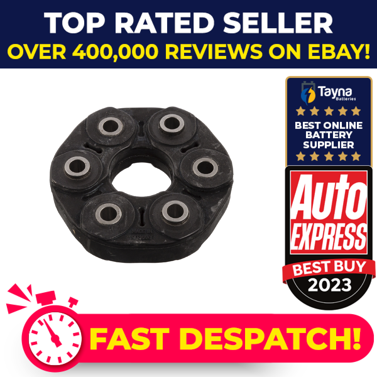 Propshaft Joint fits MERCEDES CLA200 C117, X117 2.2D Rear 14 to 19 OM651.930 UJ