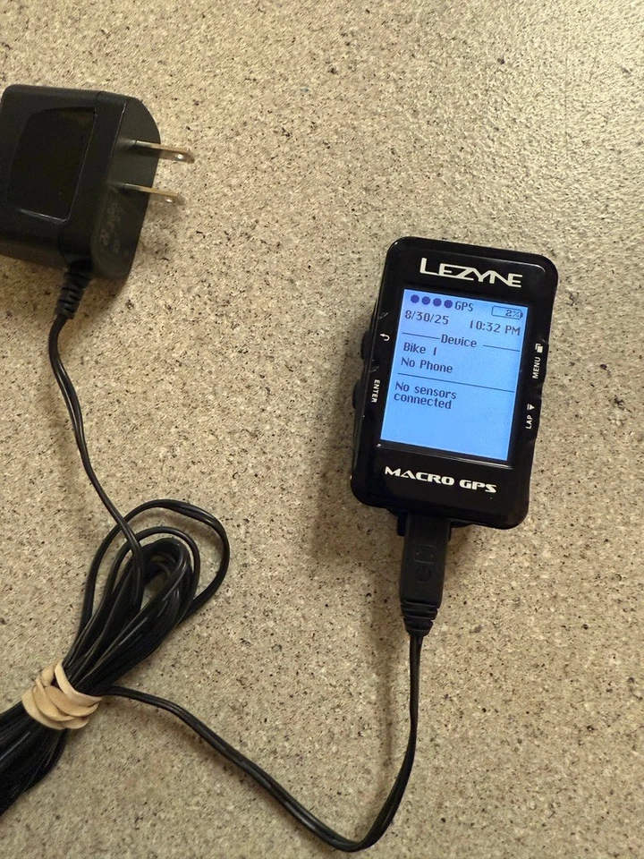 Lezyne Macro GPS Bike Computer - GPS, Wireless, Black - WORKS TESTED. - Image 2 of 4