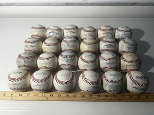 Lot De 20 Balles De Baseball Rawlings Major League - Occasion