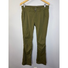 Prana Halle Pant Stretch Zion Women's Sz 8 Olive Green Outdoor Hiking