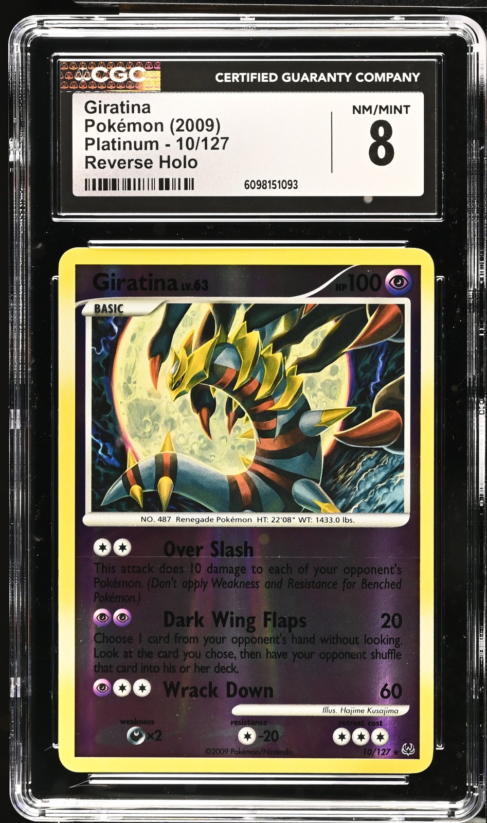 Giratina 10 10/127 Reverse Holo Platinum CGC 8 [POP 4]  PSA 8 $600