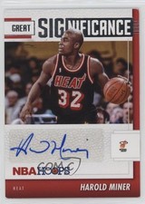 2021-22 Panini NBA Hoops Great SIGnificance Harold Miner #GS-HMN Auto 10j2
