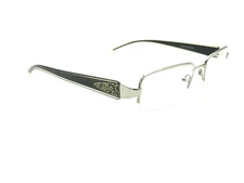 DiFERRO by BASE EYEWEAR Silver & Black Half Rim Eyeglasses Frames 51-18 135 NOS