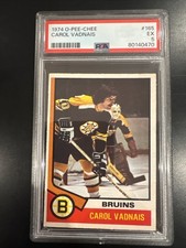 1974 OPC #165 Carol Vadnais, PSA 5 #80140470, Boston Bruins