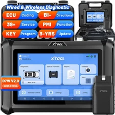 XTOOL D7W V2.0 Wireless Bidirectional Scanner Car Diagnostic Tool Key Programmer