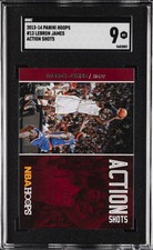 2013-14 PANINI HOOPS ACTION SHOTS #13 LEBRON JAMES SGC 9