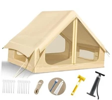 Inflatable Tents for Camping, Blow Up Tent with Hand Pump Large Easy 66 Square