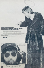 HARRY NILSSON 1975 original POSTER ADVERT DUIT ON MON DEI