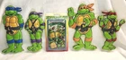 Vtg 1990 TMNT Picture This 3D Wall Hanging Ninja Turtles Set Of 4 + Switchplate