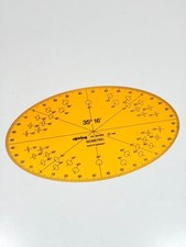 ROTRING Technical Drawing Template Radius Stencil Art 831 635 Vintage