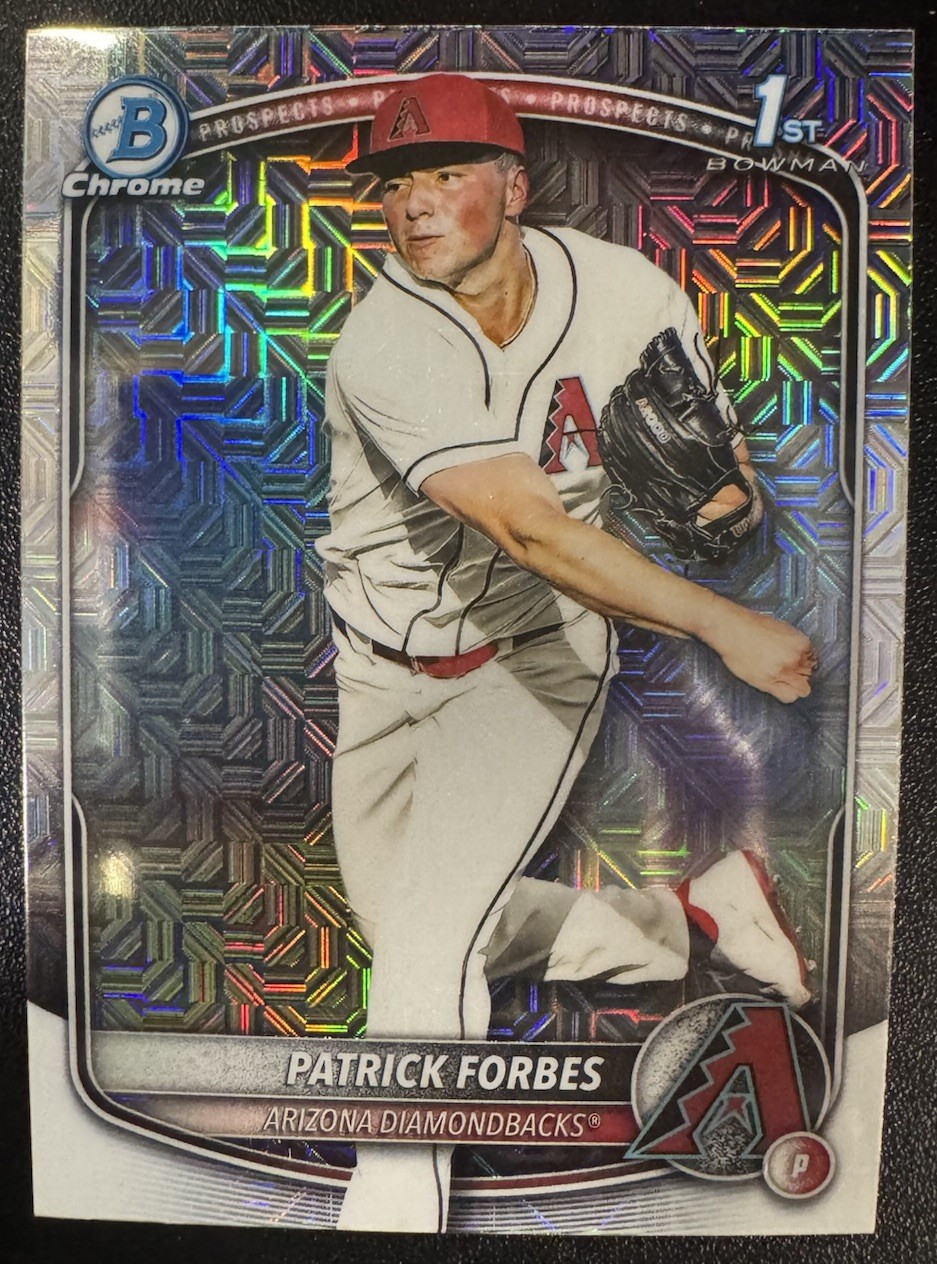 2025 Bowman Draft Patrick Forbes 1st Chrome Mojo Refractor (RC) #BDC-89 