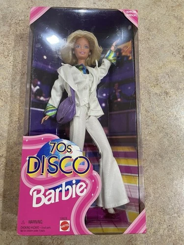 Barbie 70’s Disco Doll Blonde/White Pantsuit SE Vintage 1998 New MIB #19928