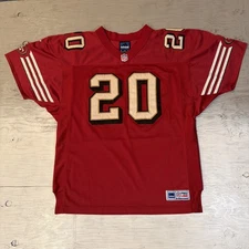 RARE! Vintage Adidas NFL San Francisco 49ers Garrison Hearst #20 Sewn Jersey 52