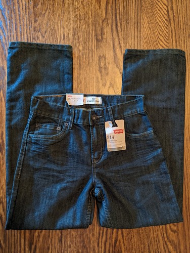 NWT Boy's Levi's 514 Slim Straight Jeans/ 14 Reg/27x27/ Pirate ( Black ) - Picture 3 of 6