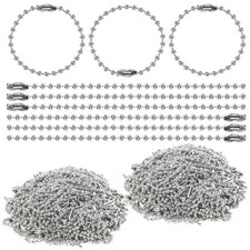 1000 pcs 3.9 in Ball Chains Keychain Tag Keychain Ball Chain Bulk,Beaded Chai...