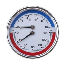 Manometro caldaia temperatura e pressione da 0 a 10 bar per impostazione riscald