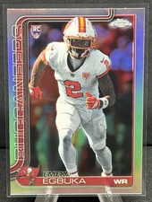 2025 Topps Chrome Football Emeka Egbuka Refractor RC #312 Buccaneers