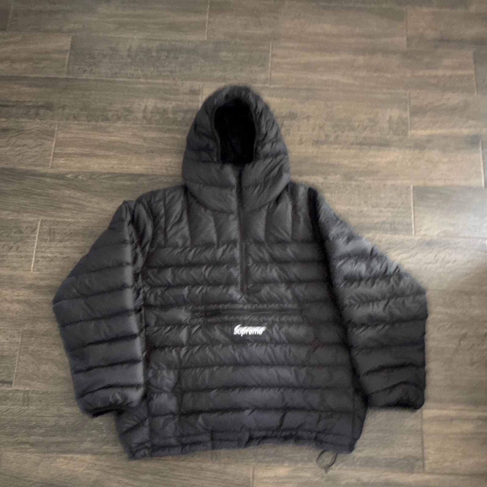 2026 F/W Supreme Micro Down Half Zip Pullover, Anorak Puffer Jacket Supreme  - product detail image 1