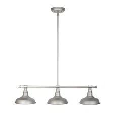 520379 Kimball Industrial Farmhouse 3-Light Indoor Pendant with Metal Shades ...