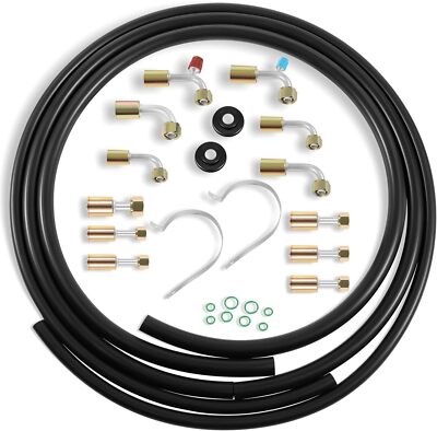 A/C Hose & Fitting Kit Complete Set for Custom Air Conditioning Lines 42810100